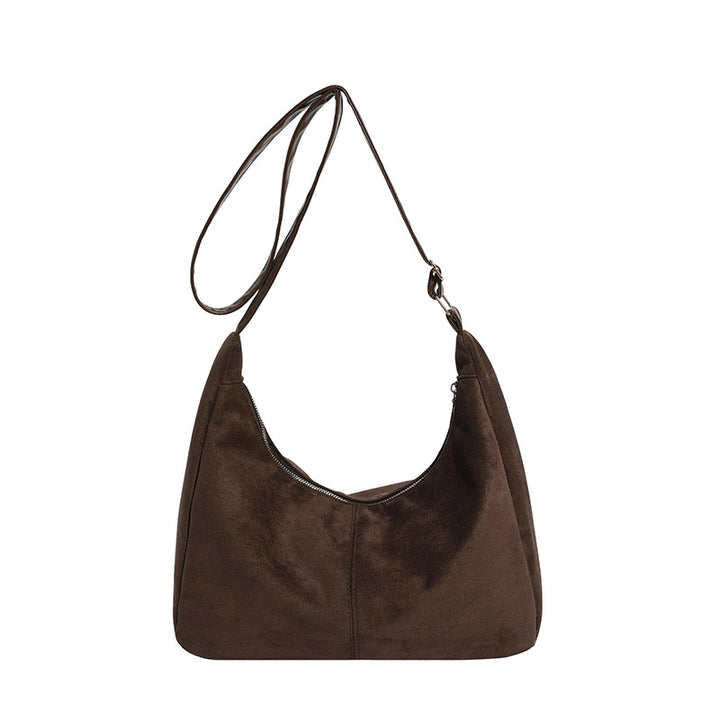 Damen elegante Schultertasche aus weichem Mikrofaserstoff Nord Taschen