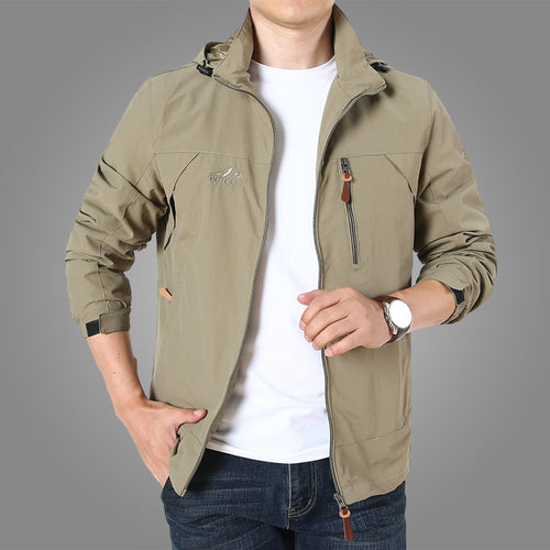 Herren leichte atmungsaktive Softshell-Trekkingjacke mit Kapuze und Mesh-Futter Nord Taschen