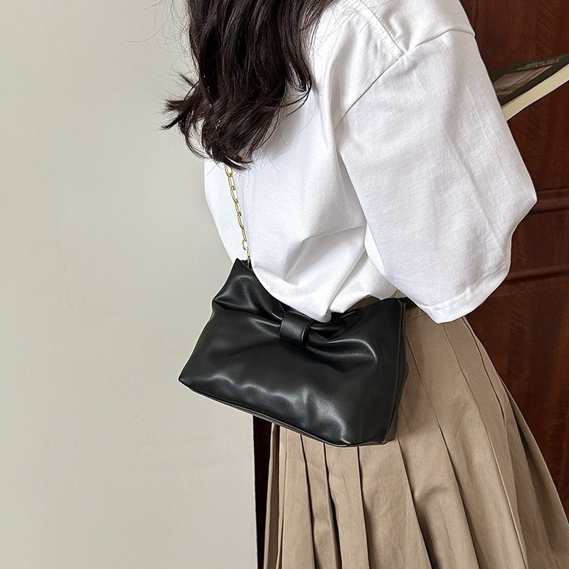 Damen elegante Clutch-Tasche mit edler Schleife Nord Taschen