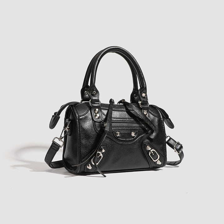 Damen Mini-Handtasche mit dekorativen Metallakzenten und abnehmbarem Schulterriemen Nord Taschen