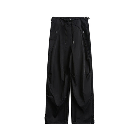Damen weite Cargo-Hose mit Kordelzugbund und verstellbaren Saum Nord Taschen