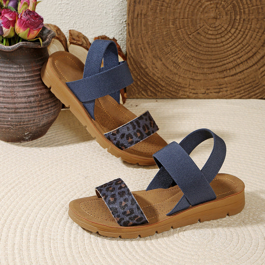 Damen Komfortsandalen mit verstellbaren Riemen und anatomisch geformtem Fußbett