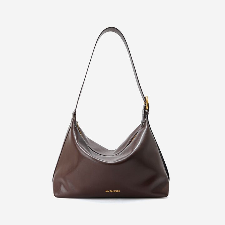 Damen Hobo Tasche aus luxuriösem Glattleder mit goldenen Akzenten Nord Taschen
