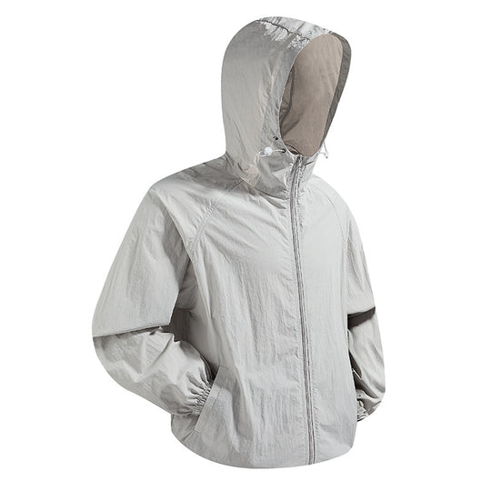 Unisex Leichte packbare Kapuzen‑Windjacke mit wasserabweisender Ripstop‑Hülle und verstellbarer Kapuze Nord Taschen