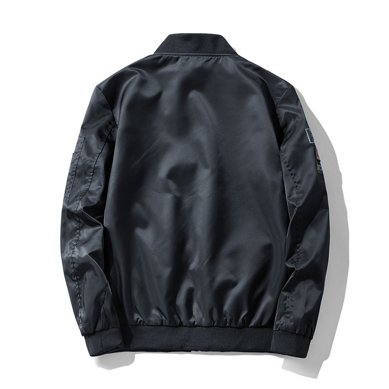 Herren Piloten-Bomberjacke im Aviator-Look mit Patch‑Applikationen und windabweisendem Nylon Nord Taschen