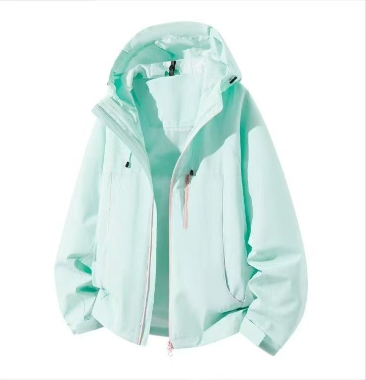 Herren Wasserdichte Kapuzen-Softshelljacke mit winddichtem Schnitt und Reißverschluss Nord Taschen