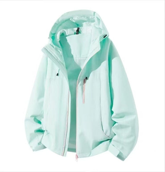 Herren Wasserdichte Kapuzen-Softshelljacke mit winddichtem Schnitt und Reißverschluss Nord Taschen