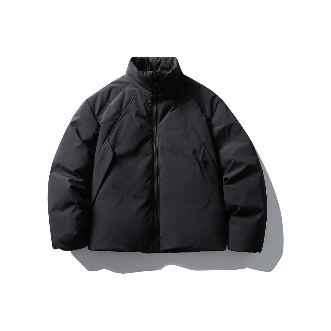 Herren Boxy Thermo-Isolationsjacke mit hohem Stehkragen und minimalistischer Außenhülle Nord Taschen