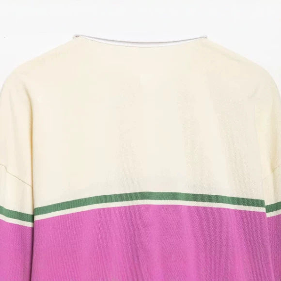 Damen Feinstrick-Poloshirt-Cardigan mit kurzem Arm und durchgehendem Reißverschluss Nord Taschen