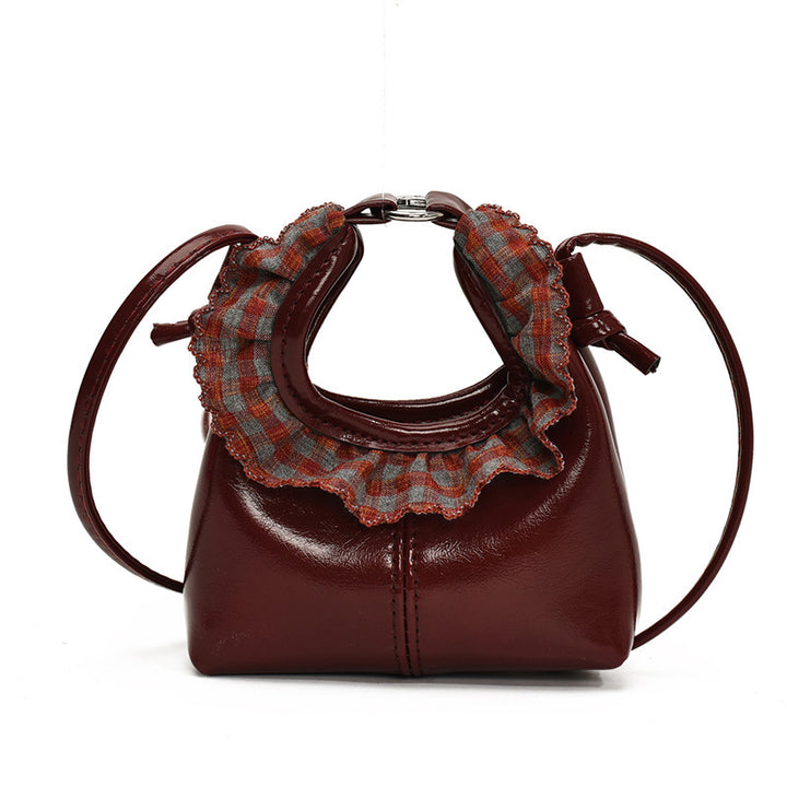 Damen Mini-Handtasche mit modischem Rüschendesign Nord Taschen