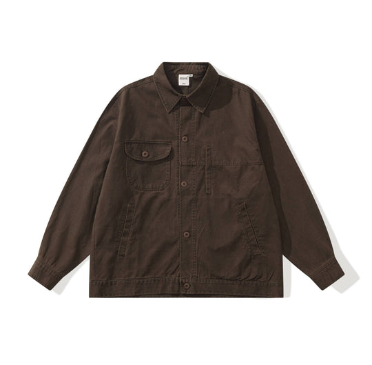 Herren Boxy-Canvas Utility-Blousonjacke mit großen Pattentaschen Nord Taschen