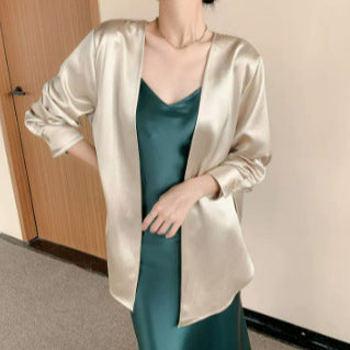 Damen Satin Robe Nord Taschen