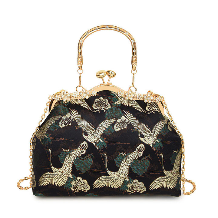 Damen elegante Handtasche mit aufwendigem Vogel-Design Nord Taschen