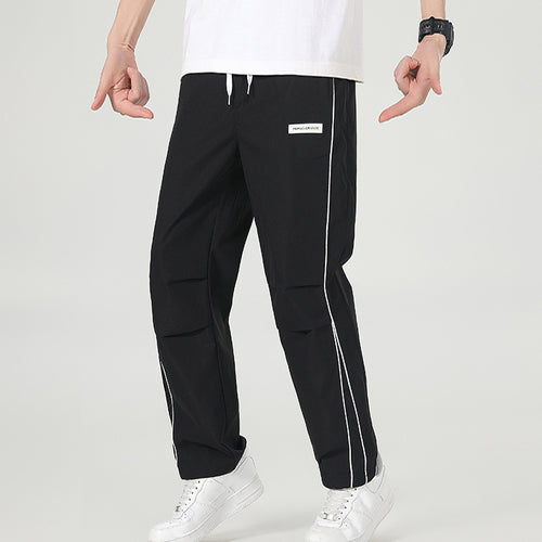 Herren Leichte Technical-Trackhose mit elastischem Bund, Knieabnähern & seitlicher Kontrastpaspel Nord Taschen