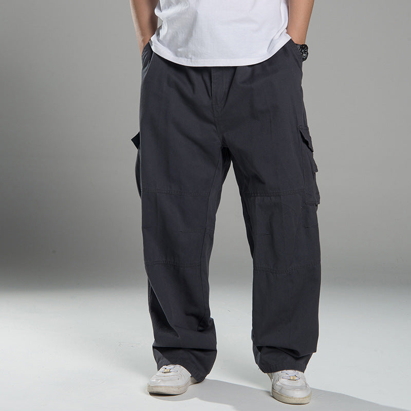 Herren Oversized Cargo-Hose mit weitem Bein, Mehrfach-Taschen und verstärkten Nähten Nord Taschen