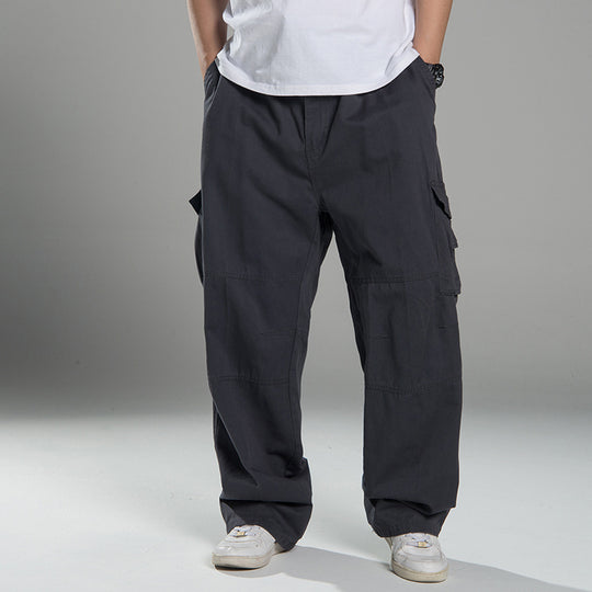 Herren Oversized Cargo-Hose mit weitem Bein, Mehrfach-Taschen und verstärkten Nähten Nord Taschen