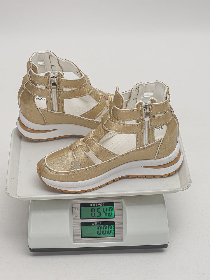 Damen sportive Sneaker-Sandalen mit atmungsaktiven Riemen und rutschfester Sohle