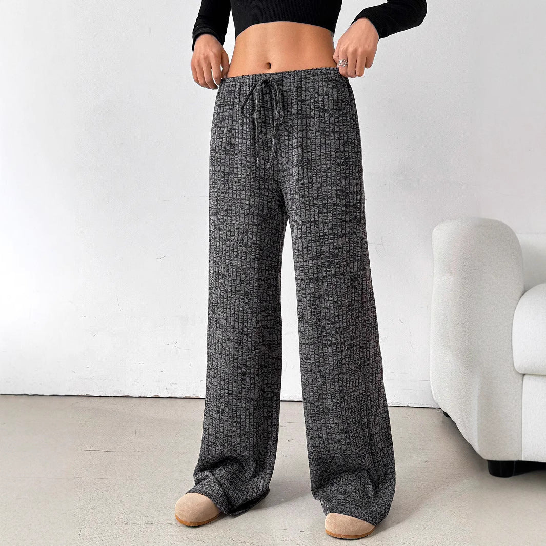 Damen luftige Komfort-Hose mit elastischem Bund und Taschen