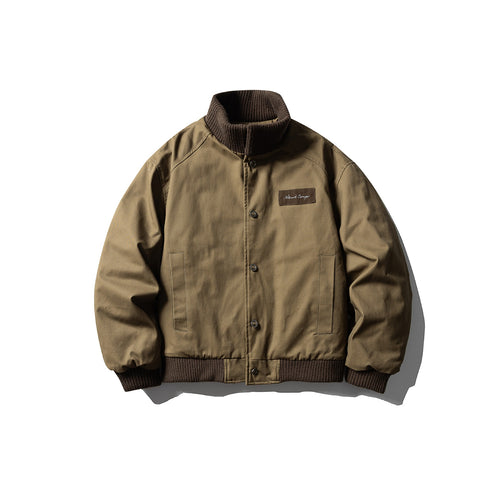Herren Canvas-Bomberjacke mit Rippsaum und hohem Stehkragen Nord Taschen