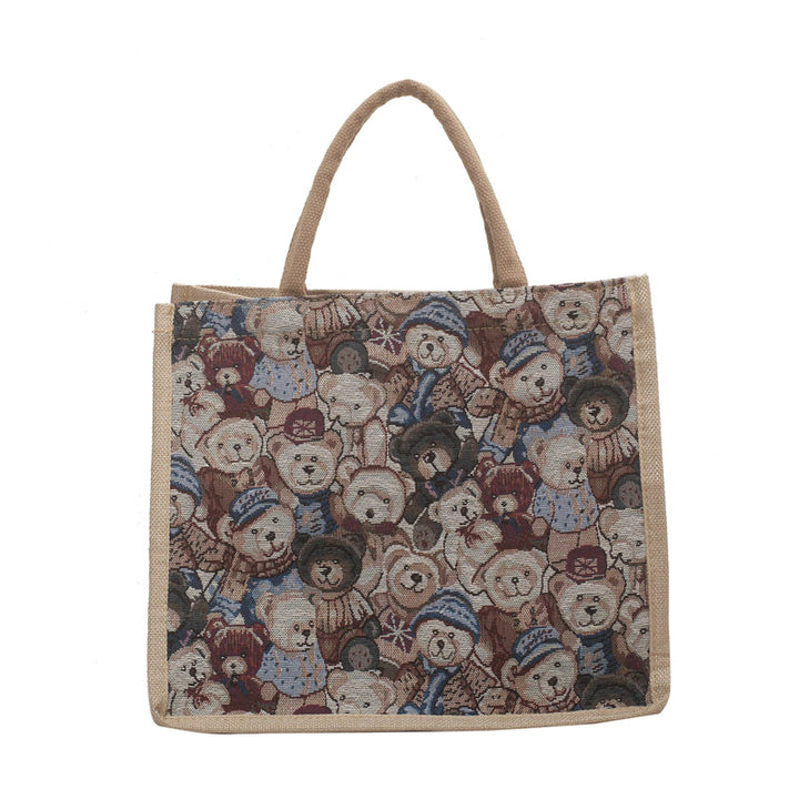 Damen Tragetasche mit verspieltem Tiermotiv und stabilen Griffen Nord Taschen