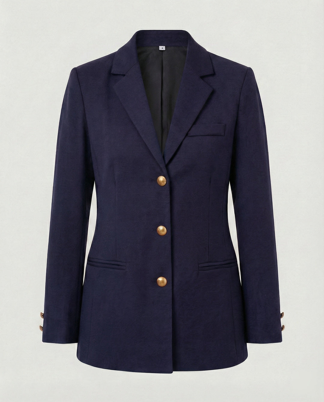 Damen elegante Blazerjacke mit goldenen Knöpfen