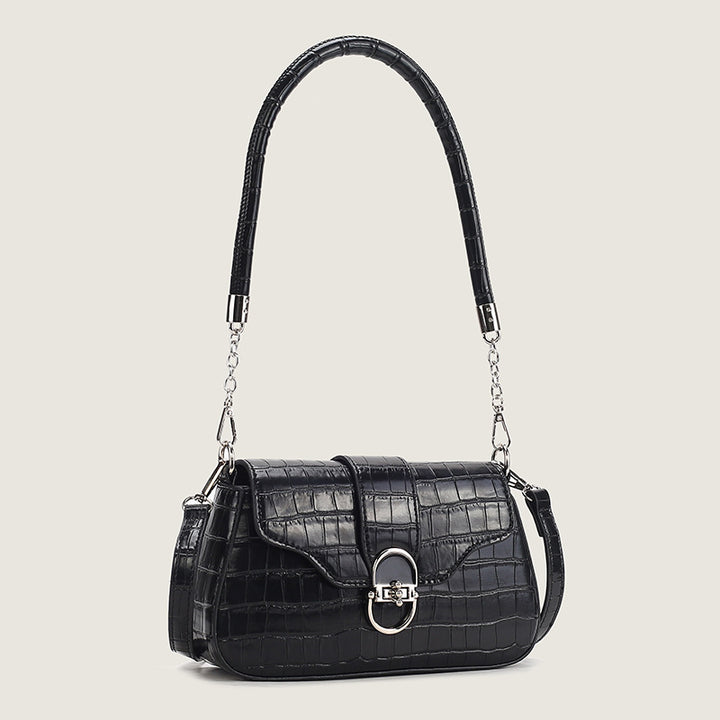Damen Umhängetasche mit elegantem Kroko-Design und praktischem Schulterriemen Nord Taschen