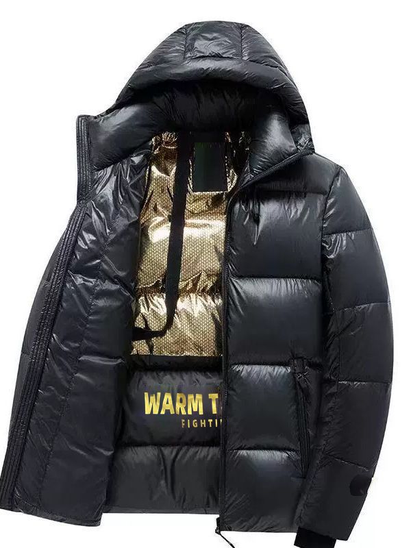 Herren wattierte Thermo‑Steppjacke mit Kapuze und Wärme‑Reflexfutter Nord Taschen