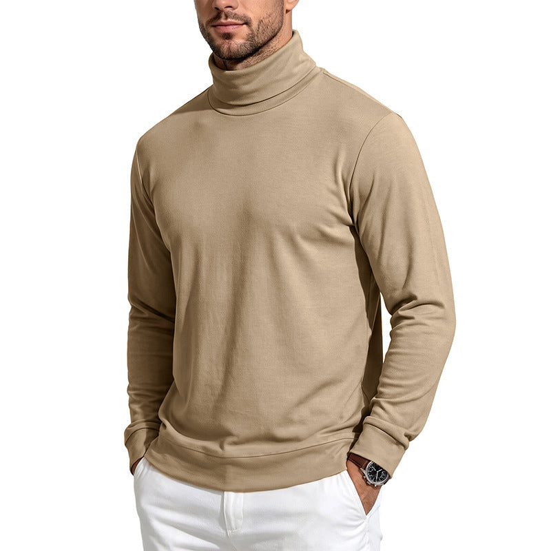 Herren Feiner Rollkragenpullover aus Baumwollmischung mit schmaler Passform Nord Taschen