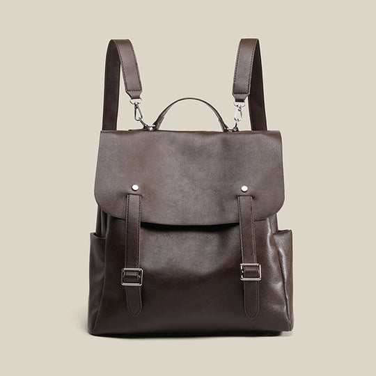 Damen Rucksack aus hochwertigem Kunstleder mit praktischem Überschlag Nord Taschen
