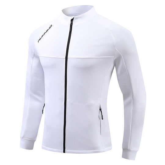 Herren Lauf-Trainingsjacke mit windabweisendem Stretch, Slim-Fit und Reißverschlusstaschen Nord Taschen