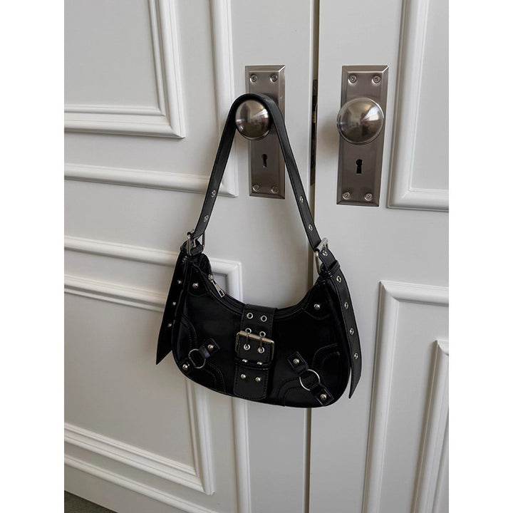 Damen Hobo-Tasche mit modischem Schnallenakzent und eleganten Nieten Nord Taschen