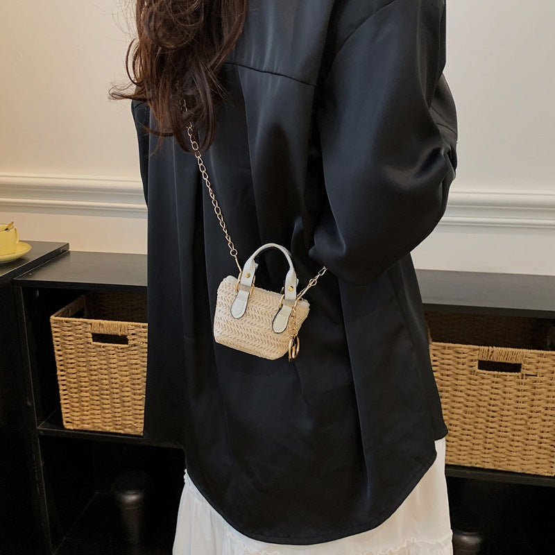 Damen Mini-Handtasche mit kunstvollem Struktur-Design Nord Taschen