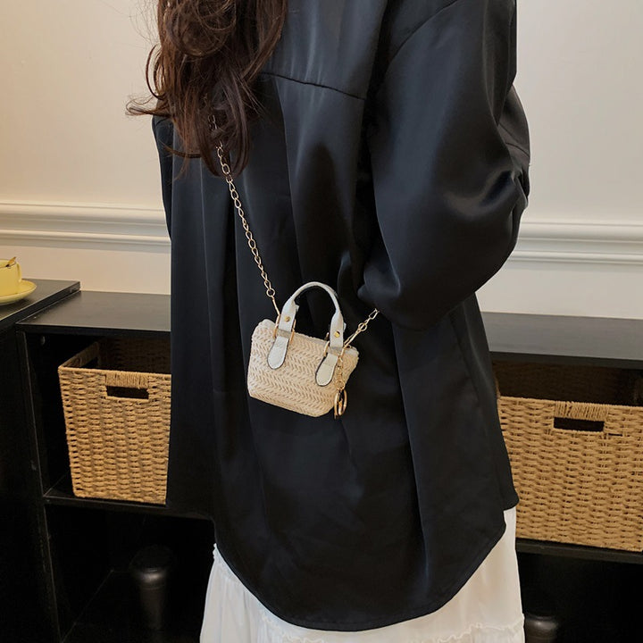 Damen Mini-Handtasche mit kunstvollem Struktur-Design Nord Taschen