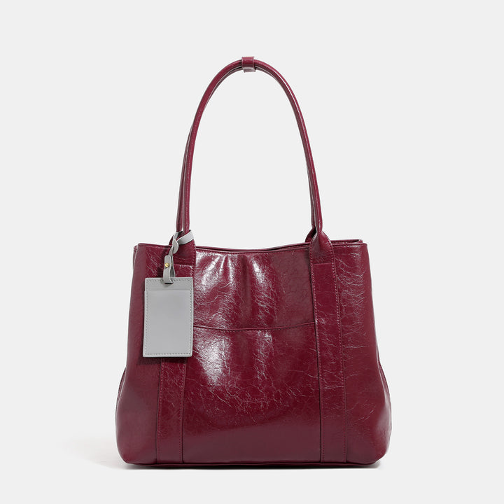 Damen Shopper-Tasche aus hochwertigem Kunstleder mit praktischem Innenlayout Nord Taschen