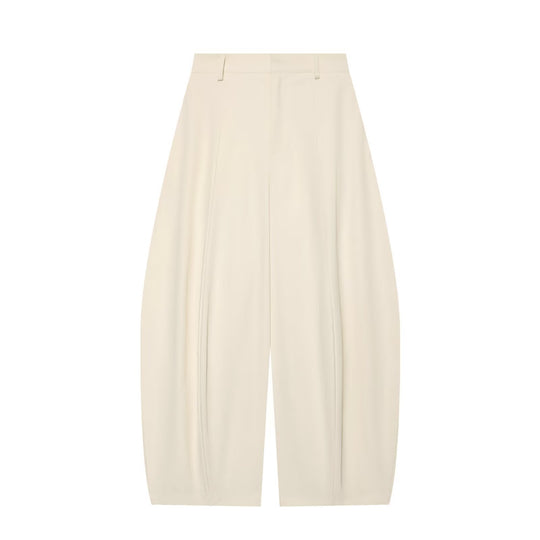 Damen Culotte-Hose mit hoher Taille, markanten Mittelfalten und kastiger Silhouette Nord Taschen