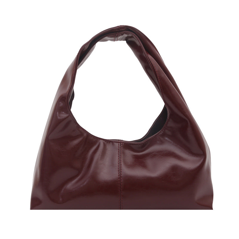 Damen Hobo-Handtasche mit elegantem, glänzendem Finish Nord Taschen