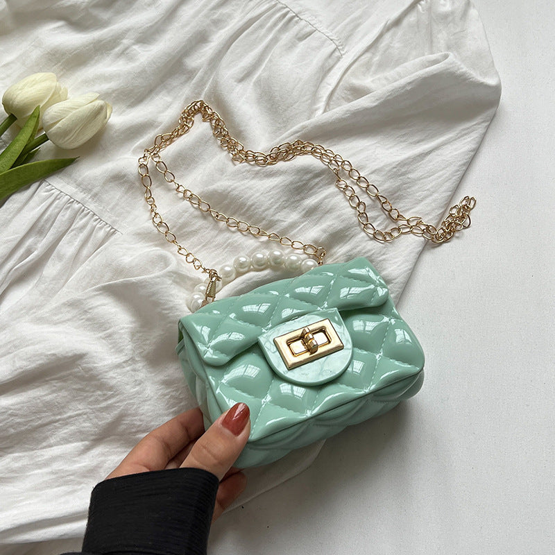 Damen Taschenhandtasche mit Perlen-Detail und luxuriöser Oberflächenstruktur Nord Taschen