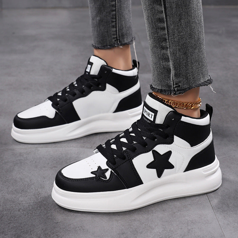 Damen Sportliche Sneaker mit ergonomischer Dämpfungstechnologie und trendigem Sternenmuster Nord Taschen
