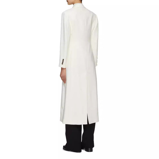 Damen Bodenlanger Schnittblazer-Mantel mit strukturierter Tailoring‑Silhouette Nord Taschen