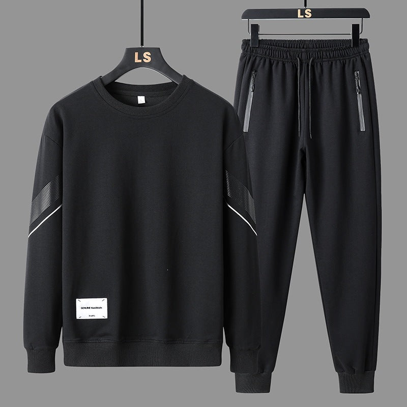 Herren Sportliches Freizeit-Trainingsset aus Sweatshirt & Jogginghose mit Reißverschlusstaschen Nord Taschen
