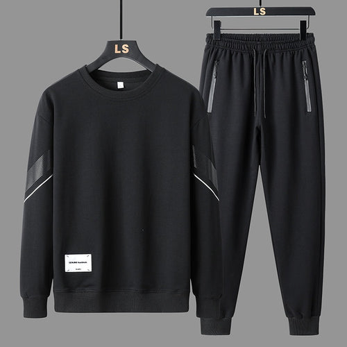 Herren Sportliches Freizeit-Trainingsset aus Sweatshirt & Jogginghose mit Reißverschlusstaschen Nord Taschen
