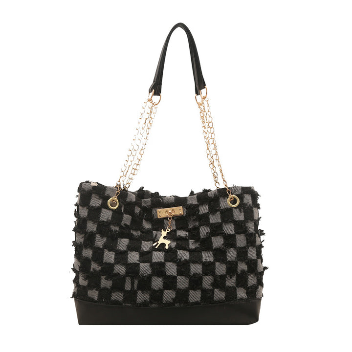 Damen modische Handtasche mit fransigem Sternenmuster Nord Taschen