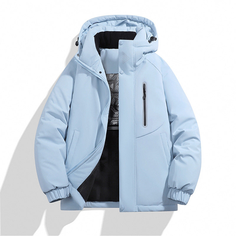Herren Wattierte Kapuzen‑Winterjacke mit wasserabweisender Membran und verschweißter Brusttasche Nord Taschen