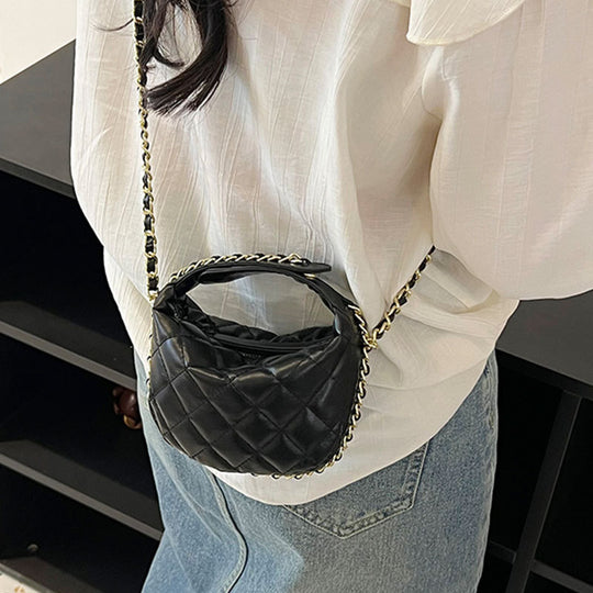 Damen modische Hobo-Tasche mit verstellbarem Schulterriemen und stilvoller Steppung Nord Taschen