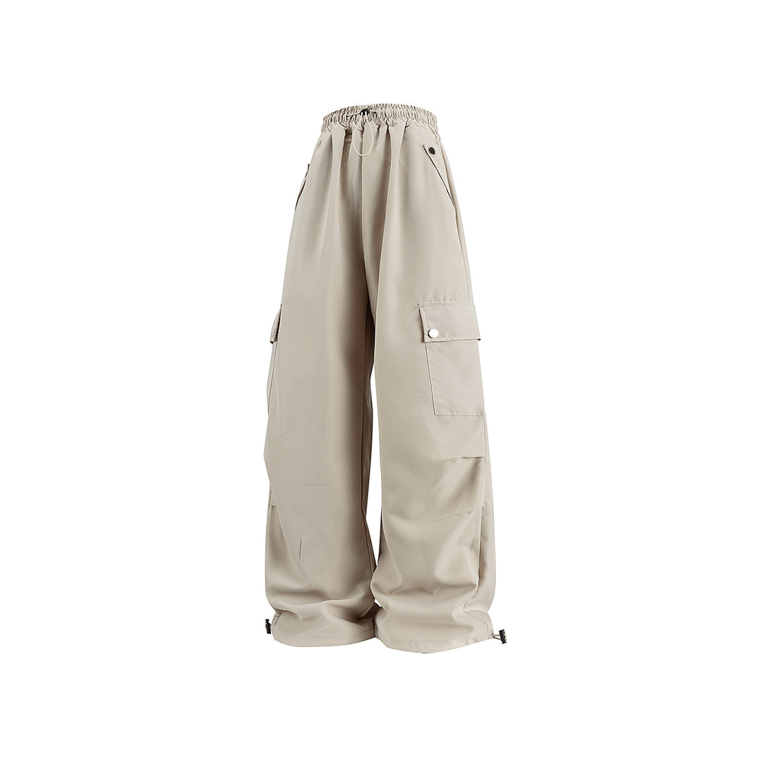 Damen Baggy-Cargo-Hose mit Tunnelzugbund, großen Klappentaschen und verstellbarem Saum Nord Taschen