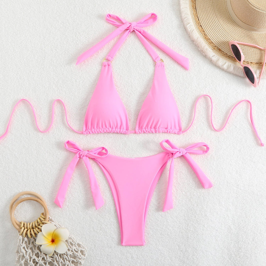 Damen Triangel-Bikini mit verstellbaren BindNord Taschenändern