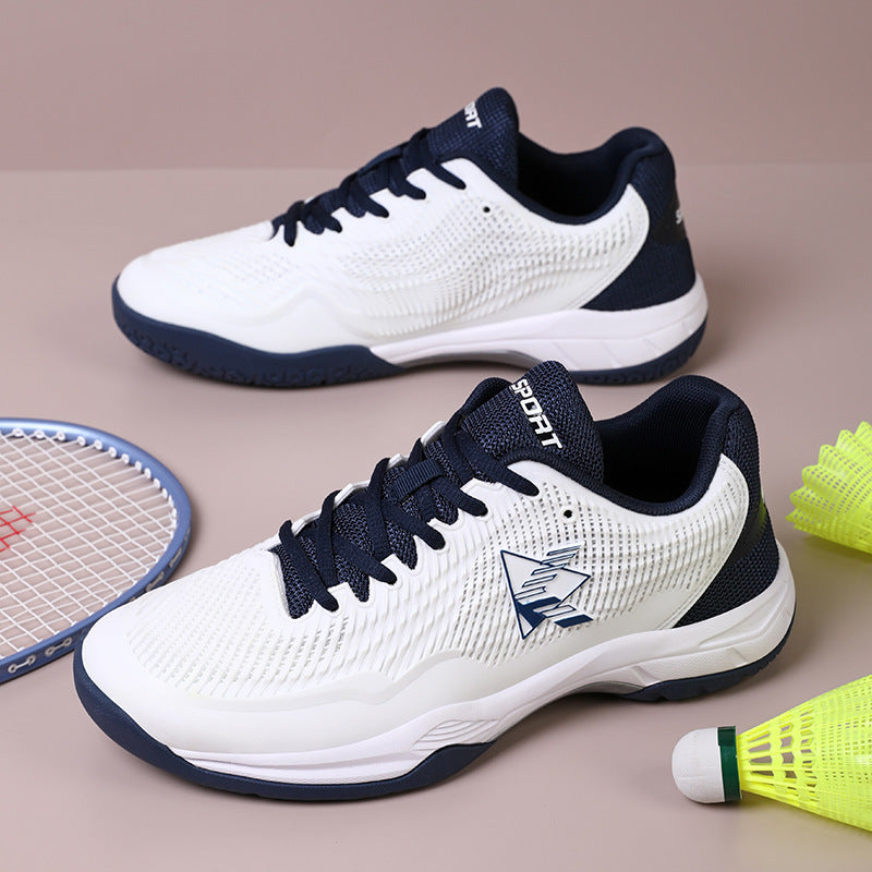 Damen Sportliche Badmintonschuhe mit rutschfester Sohle und atmungsaktiven Mesh-Einsätzen
