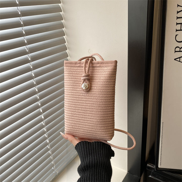 Damen praktische Wickeltasche mit elegantem Kordelzug Nord Taschen