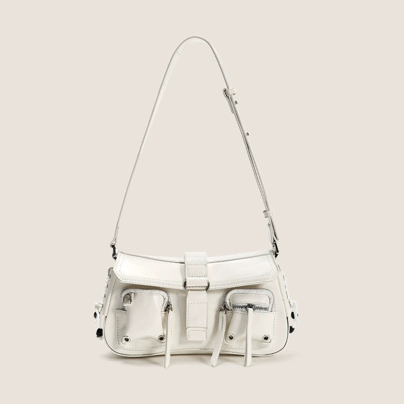 Damen Schultertasche mit mehreren Reißverschlussfächern und eleganter Form Nord Taschen