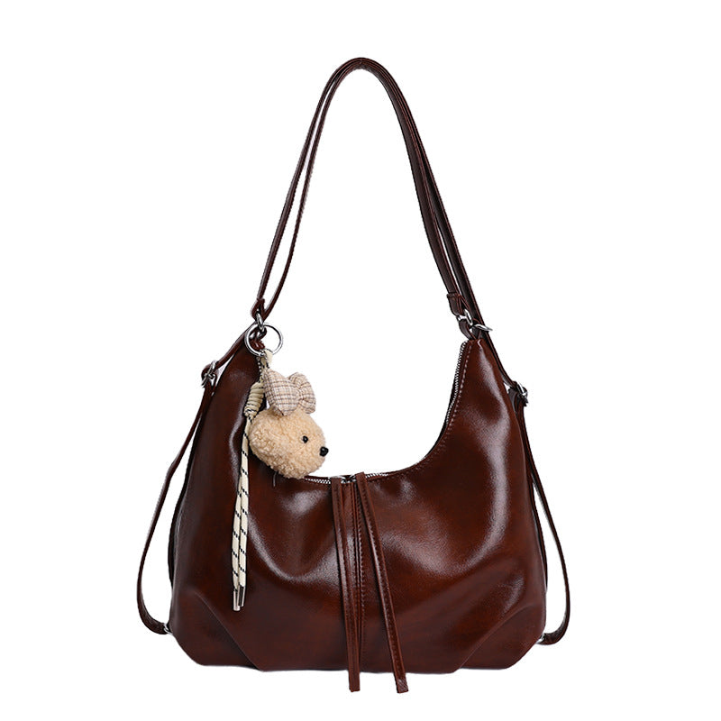 Damen Hobo-Tasche mit verspieltem Tieranhänger Nord Taschen